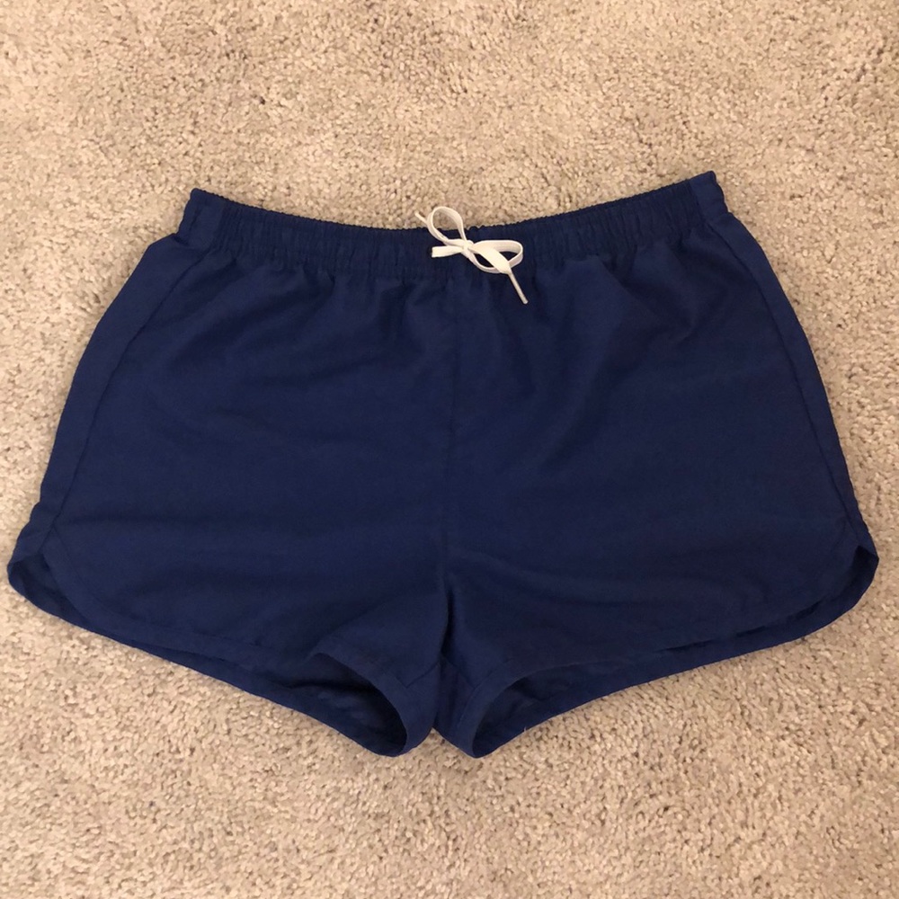 Blue swim shorts